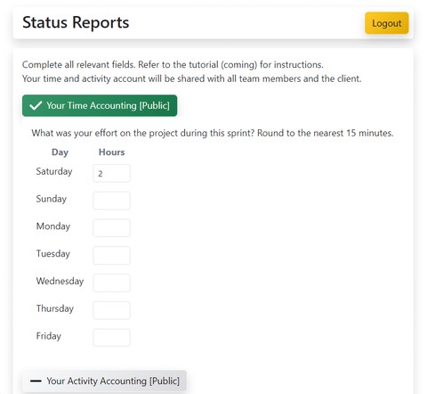 Picture of the individual report page